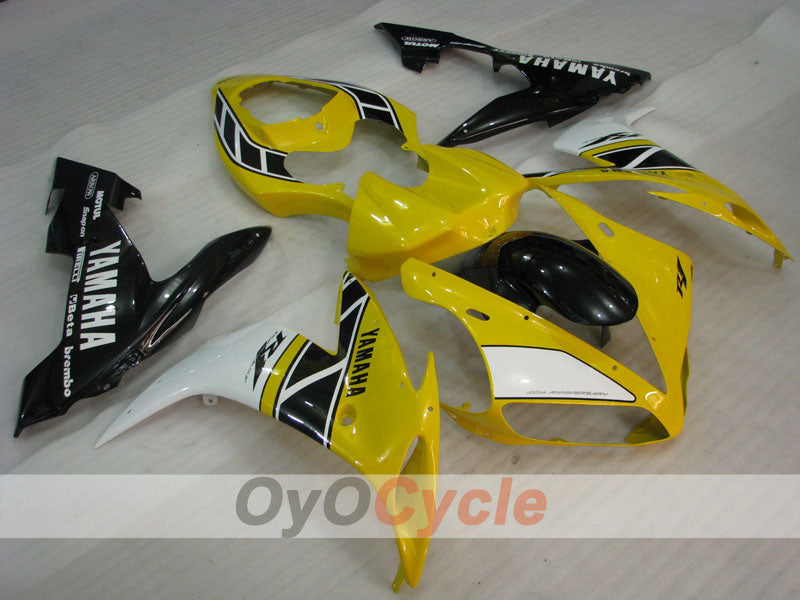 Kit de carenado por inyección para YZF-R1 04-06 - Amarillo, Negro - Estilo original #OYO87905674