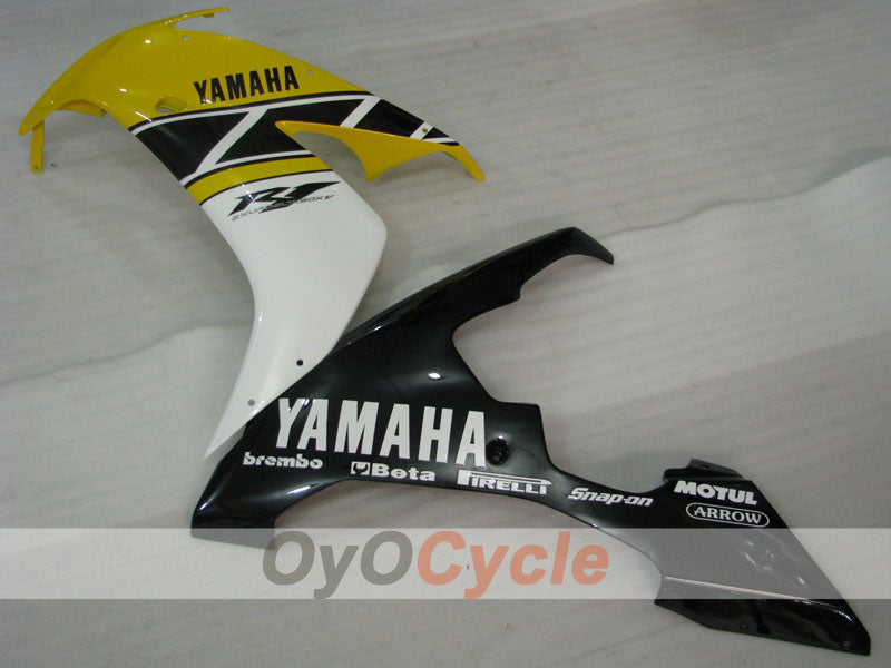 Kit de carenado por inyección para YZF-R1 04-06 - Amarillo, Negro - Estilo original #OYO87905674