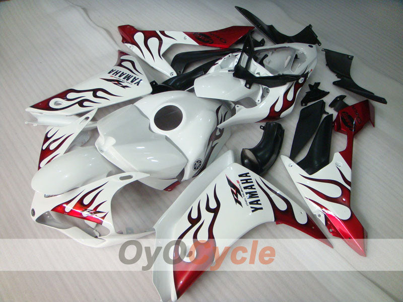 Kit de carenado de inyección para YZF-R1 07-08 - Rojo, Blanco - Sun #OYO87905687