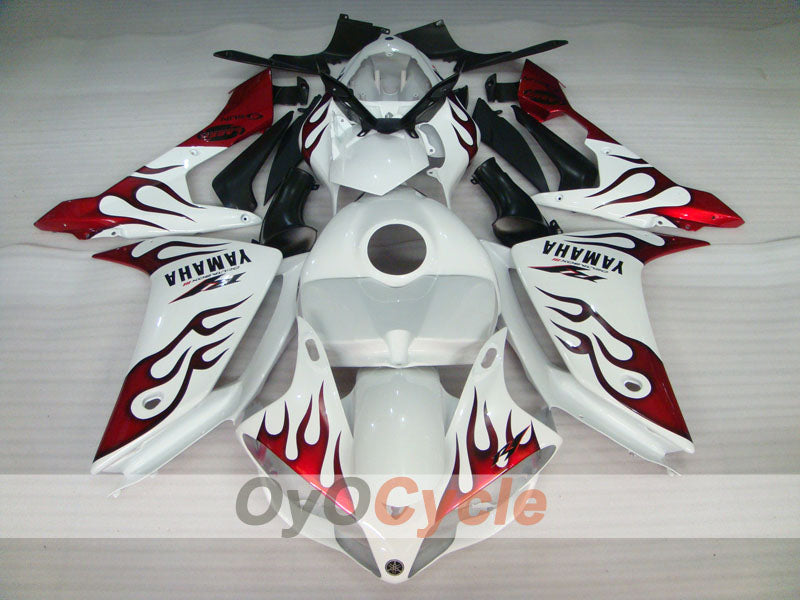 Kit de carenado de inyección para YZF-R1 07-08 - Rojo, Blanco - Sun #OYO87905687