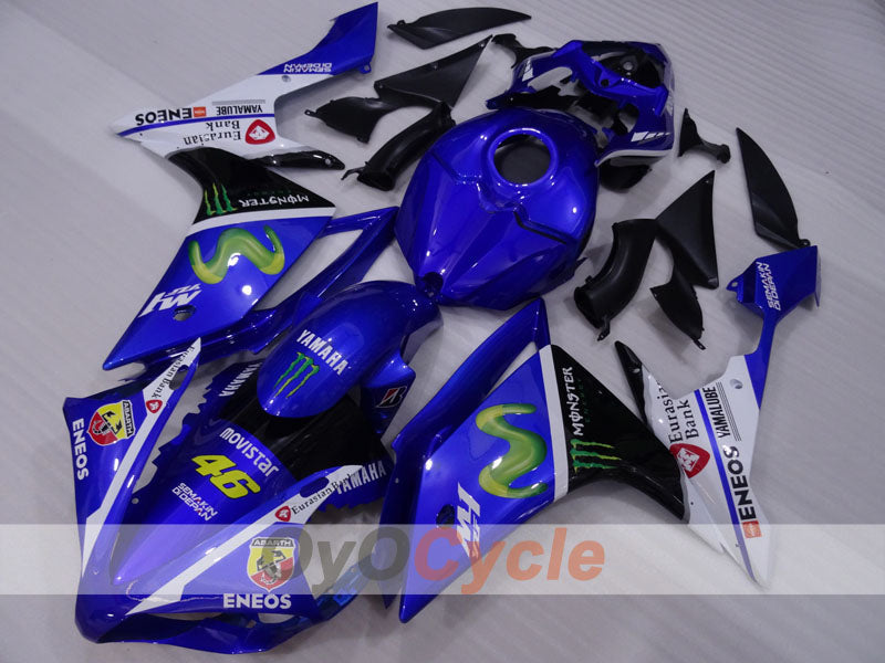 Carenado de inyección para YZF-R1 07-08 - Azul, Blanco, Negro - Monster #OYO87905693