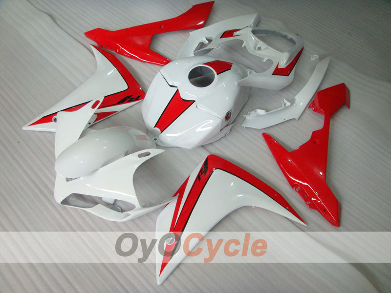 Carenado de inyección para YZF-R1 07-08 - Rojo, Blanco - Estilo de Fábrica #OYO87905698