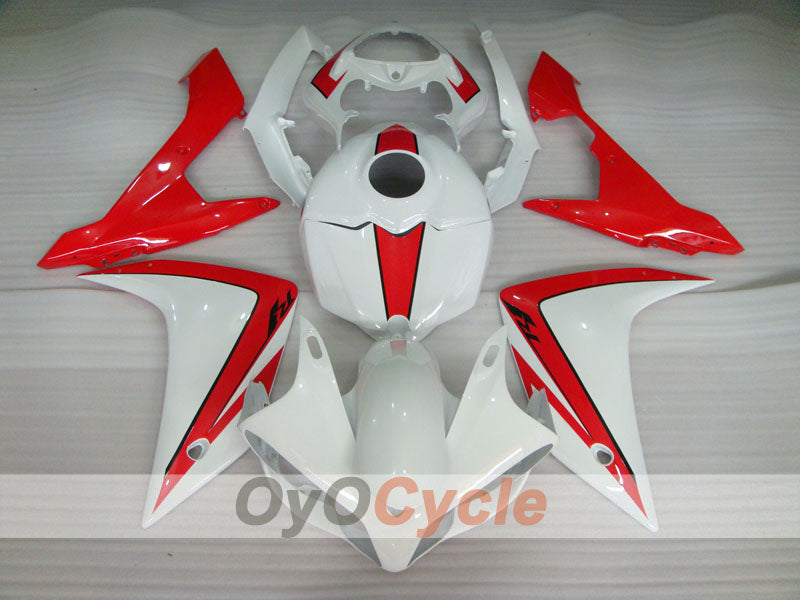 Carenado de inyección para YZF-R1 07-08 - Rojo, Blanco - Estilo de Fábrica #OYO87905698