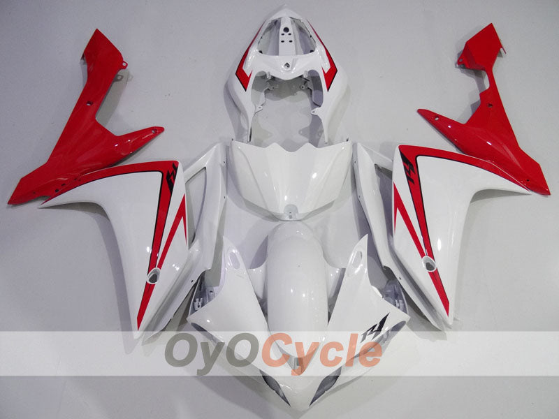 Kit de carenado por inyección para YZF-R1 07-08 - Rojo, Blanco - Estilo de fábrica #OYO87905699