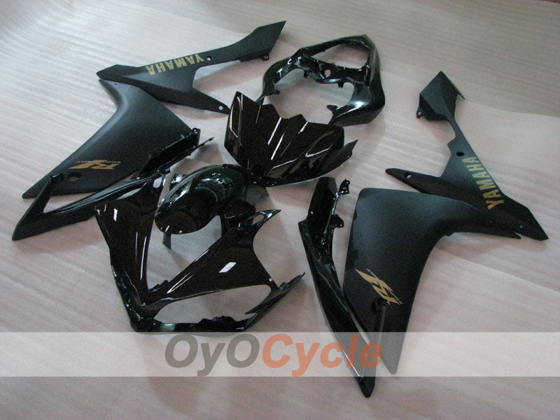Kit de carenado por inyección para YZF-R1 07-08 - Negro, Mate - Estilo de fábrica #OYO87905701