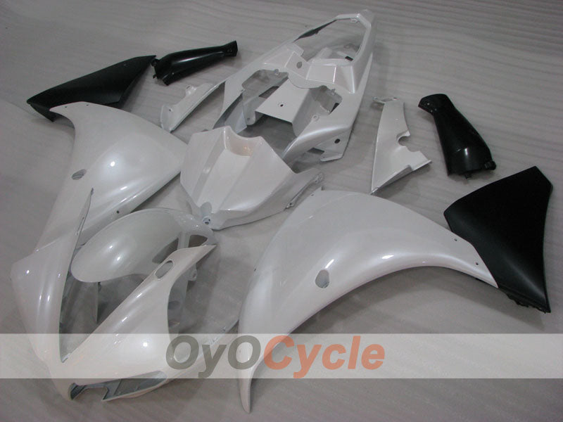 Kit de carenado por inyección para YZF-R1 09-11 - Blanco perla - Sin calcomanías ni adhesivos, Estilo de fábrica #OYO87905706