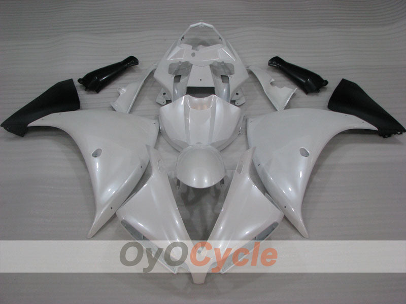 Kit de carenado por inyección para YZF-R1 09-11 - Blanco perla - Sin calcomanías ni adhesivos, Estilo de fábrica #OYO87905706