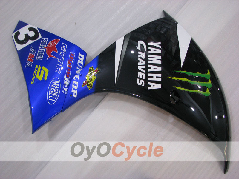 Carenado lateral izquierdo y derecho para Yamaha 09-11 YZF-R1 #OYO87911545 Imagen secundaria del producto