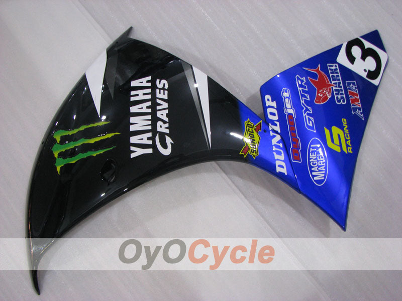 Carenado lateral izquierdo y derecho para Yamaha 09-11 YZF-R1 #OYO87911545 Imagen principal del producto