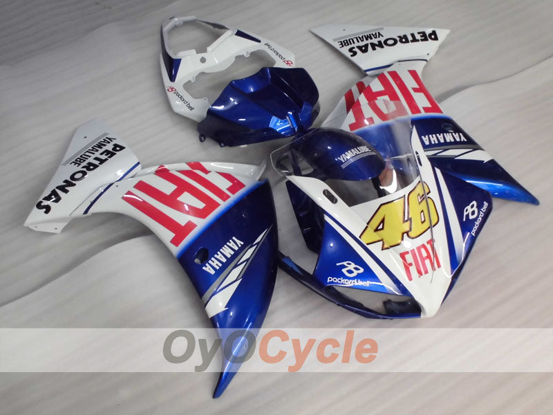 Kit de carenado por inyección para 09-11 YZF-R1 - Azul, Blanco - FIAT #OYO87905711 Imagen principal del producto
