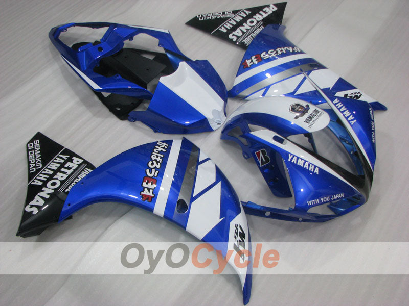 Kit carenado de inyección para YZF-R1 09-11 - Azul, Blanco - PETRONAS #OYO87905714