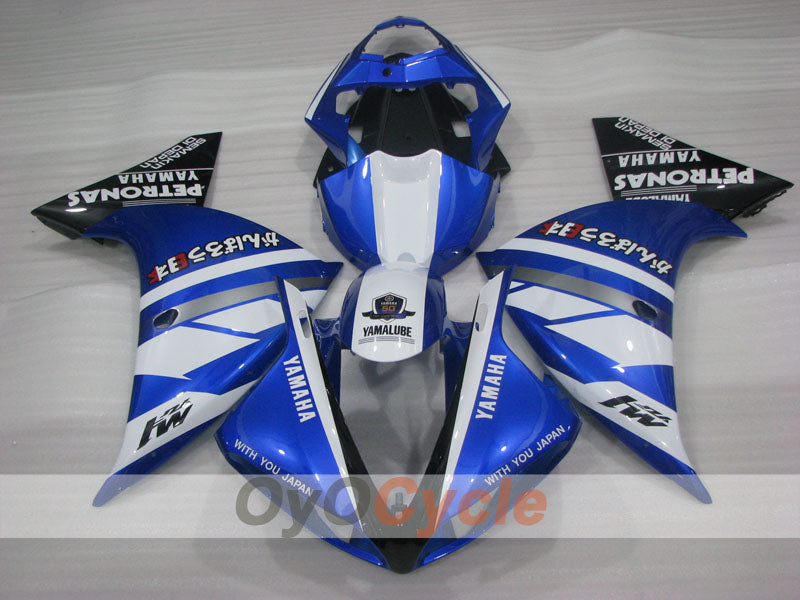 Kit carenado de inyección para YZF-R1 09-11 - Azul, Blanco - PETRONAS #OYO87905714