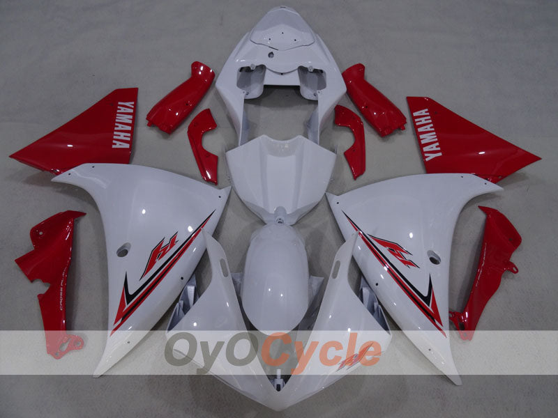 Carenado de inyección para YZF-R1 09-11 - Rojo, Blanco - Estilo de fábrica #OYO87905716