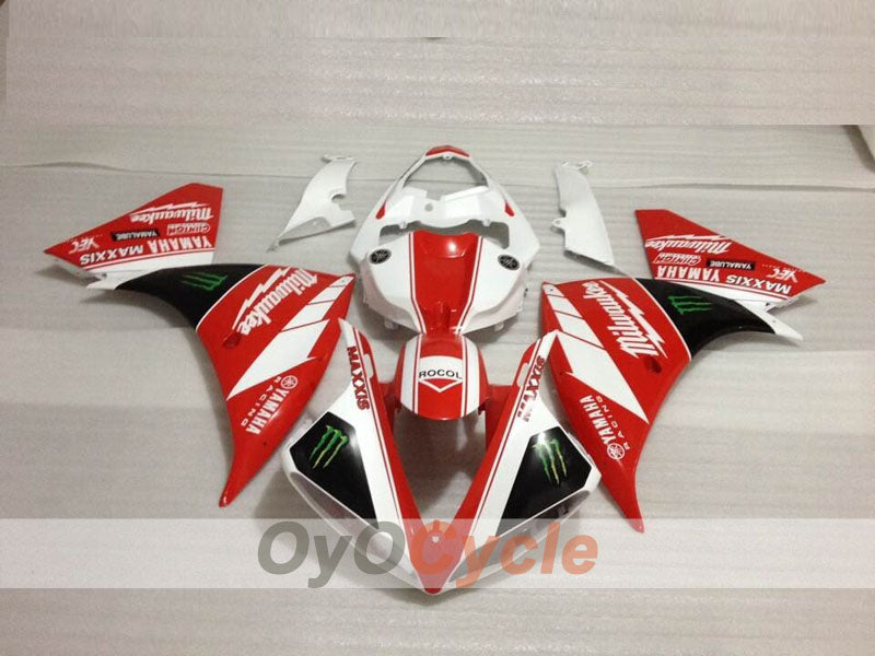 Carenado de inyección para YZF-R1 09-11 - Rojo, Blanco - Monster #OYO87905717 Imagen secundaria del producto