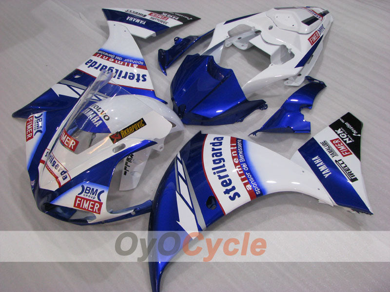 Carenado de inyección para YZF-R1 09-11 - Azul, Blanco - Sterilgarda #OYO87905718