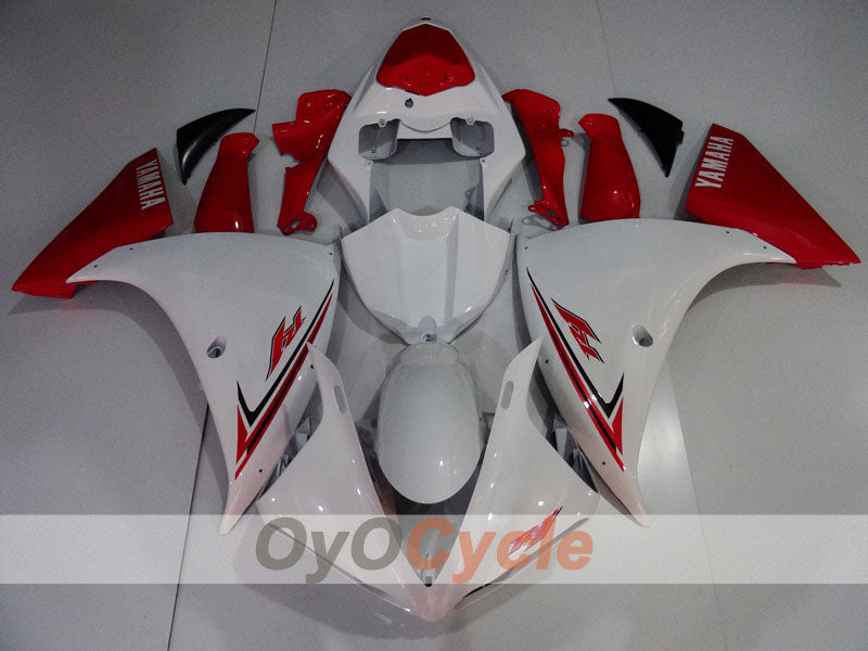 Kit de carenado por inyección para 09-11 YZF-R1 - Rojo, Blanco - Estilo de fábrica #OYO87905721