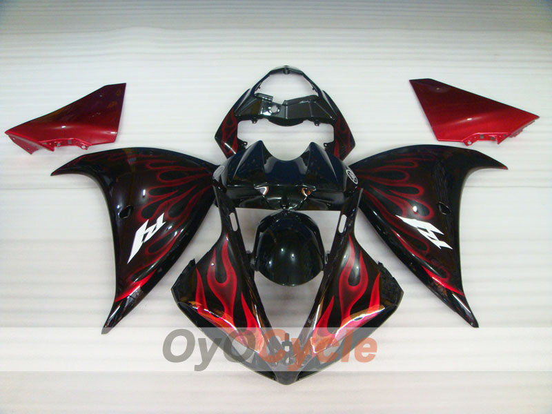 Kit de carenado por inyección para YZF-R1 09-11 - Rojo, Negro - Llama #OYO87905723 Imagen secundaria del producto