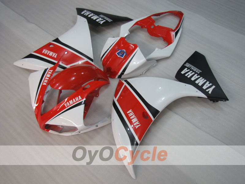 Kit de carenado por inyección para YZF-R1 09-11 - Rojo, Blanco - Estilo de fábrica #OYO87905724