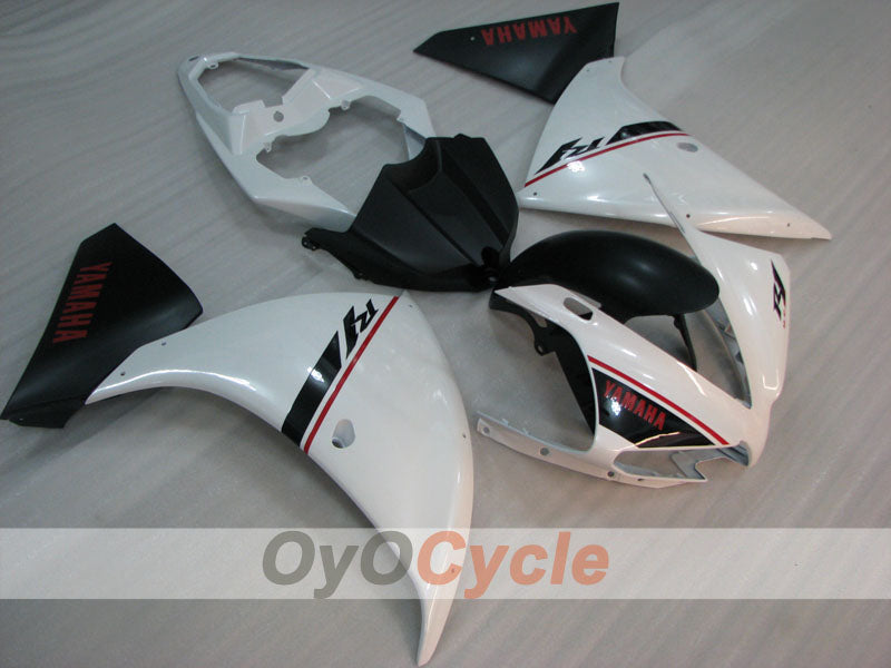 Kit de carenado por inyección para YZF-R1 12-14 - Blanco, Negro - Estilo de fábrica #OYO87905727