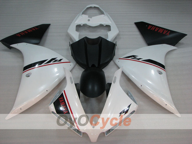 Kit de carenado por inyección para YZF-R1 12-14 - Blanco, Negro - Estilo de fábrica #OYO87905727