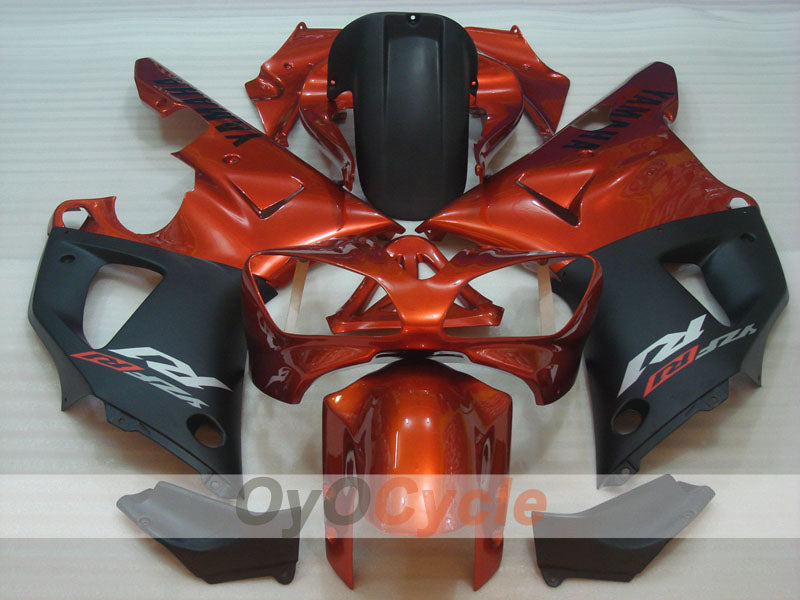 Kit de carenado por inyección para YZF-R1 00-01 - Naranja, Negro, Mate - Estilo de fábrica #OYO87905737