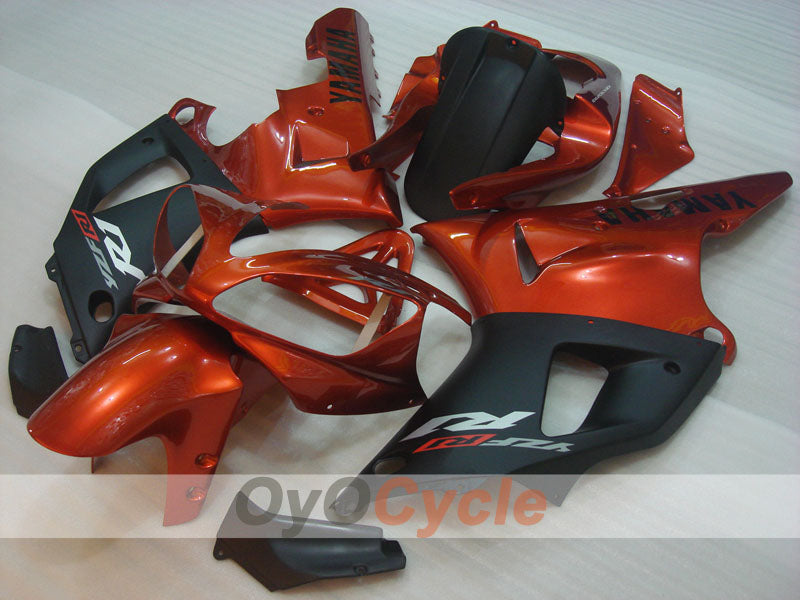Kit de carenado por inyección para YZF-R1 00-01 - Naranja, Negro, Mate - Estilo de fábrica #OYO87905737