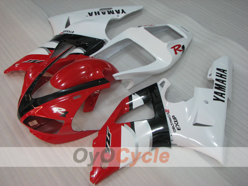 Kit de carenado por inyección para YZF-R1 00-01 - Rojo, blanco - Estilo de fábrica #OYO87905746