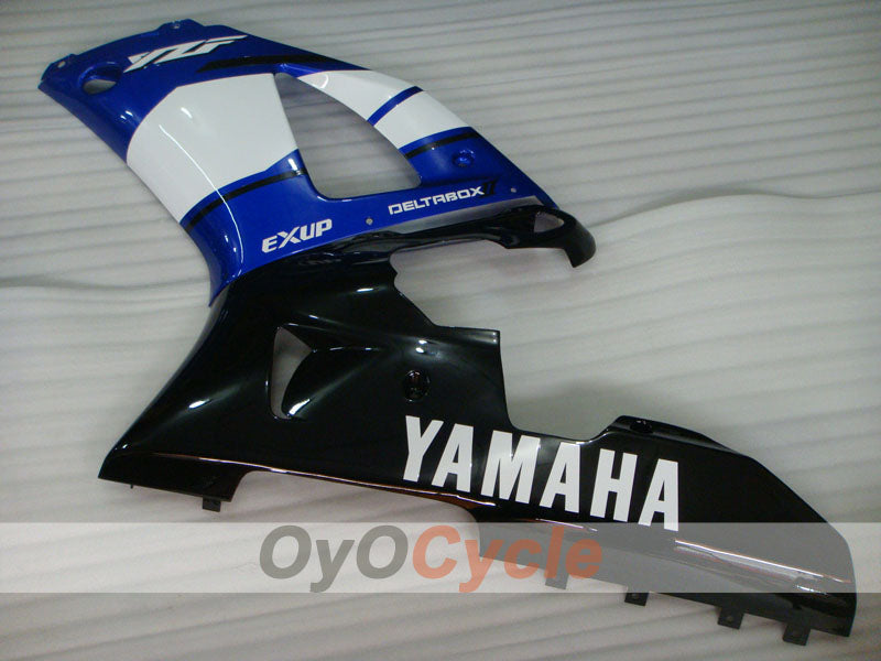 Carenado de inyección para YZF-R1 00-01 - Azul, Blanco - Estilo de fábrica #OYO87905748
