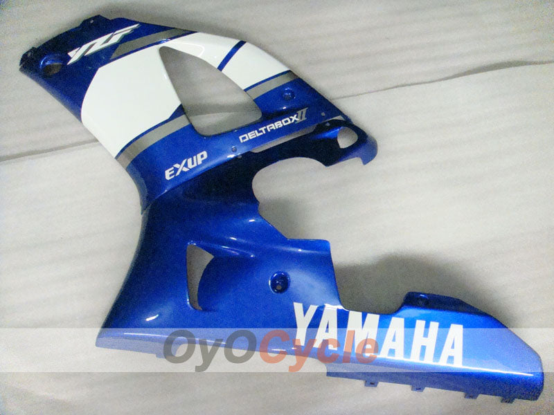Kit de carenado por inyección para YZF-R1 00-01 - Azul, Blanco - Estilo de fábrica #OYO87905750