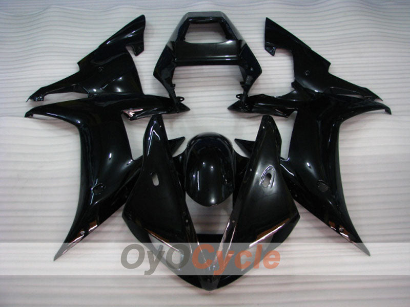 Kit de carenado por inyección para YZF-R1 02-03 - Negro - Sin pegatinas/calcomanías, estilo de fábrica #OYO87905751