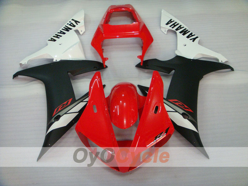 Kit de carenado por inyección para YZF-R1 02-03 - Rojo, Blanco, Negro - Estilo de fábrica #OYO87905755
