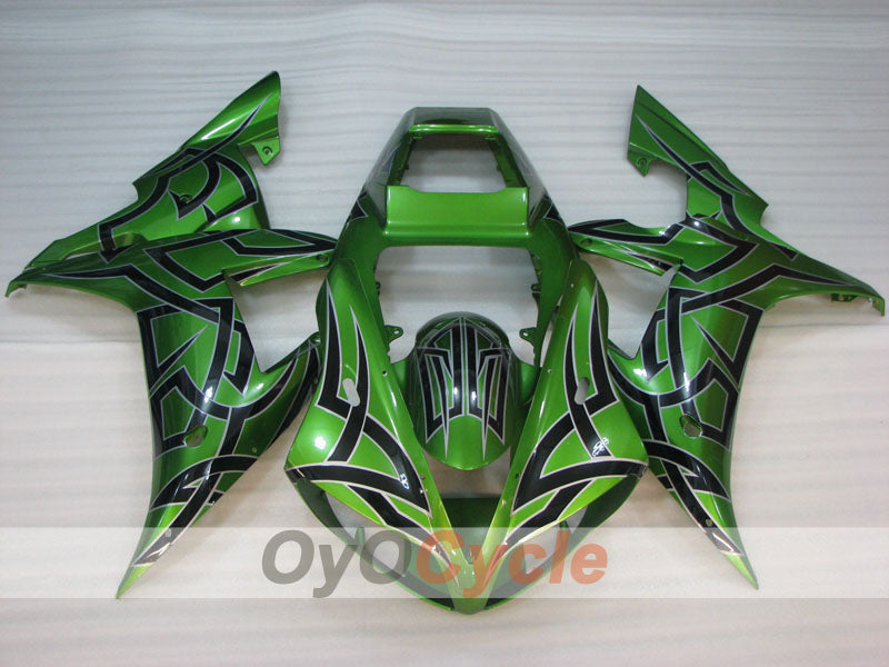 Kit de carenado por inyección para YZF-R1 02-03 - Verde - Estilo de fábrica, Personalizar #OYO87905759