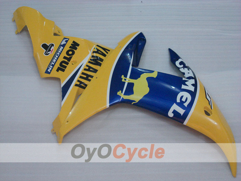 Kit de carenado por inyección para YZF-R1 02-03 - Amarillo, Azul - Camel, MOTUL #OYO87905764