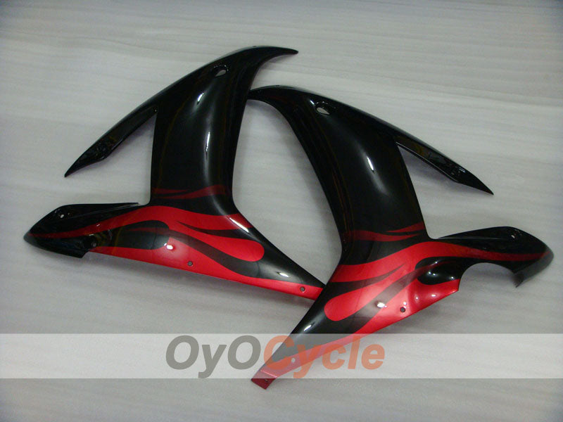Kit de carenado por inyección para YZF-R1 02-03 - Rojo, Negro - Llama #OYO87905766
