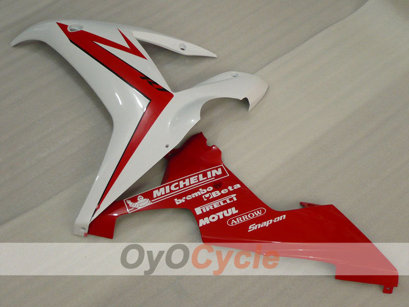 Carenado inyectado para YZF-R1 02-03 - Rojo, Blanco - Estilo de fábrica #OYO87905768
