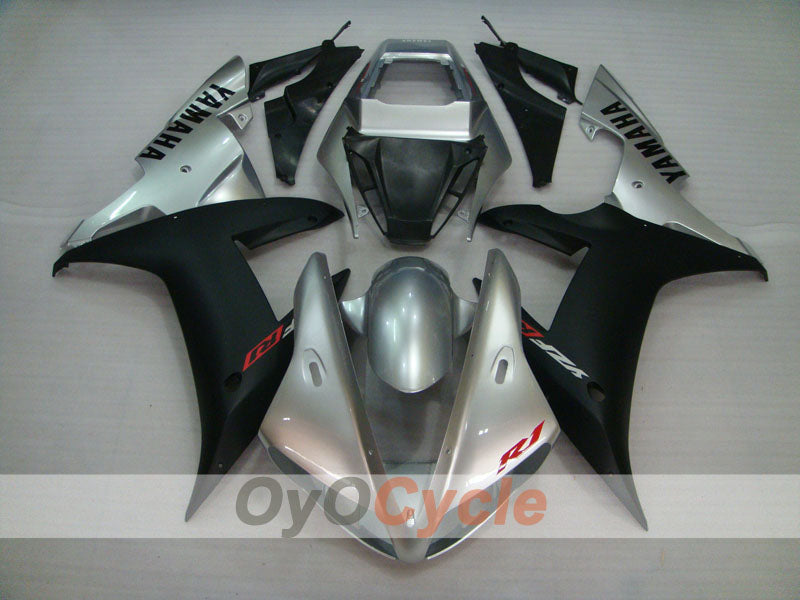 Kit de carenado por inyección para YZF-R1 02-03 - Negro, Plata, Mate - Estilo de fábrica #OYO87905769 Imagen secundaria del producto