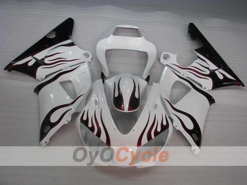 Carenado de inyección para YZF-R1 98-99 - Blanco, Negro - Llama #OYO87905779 Imagen secundaria del producto