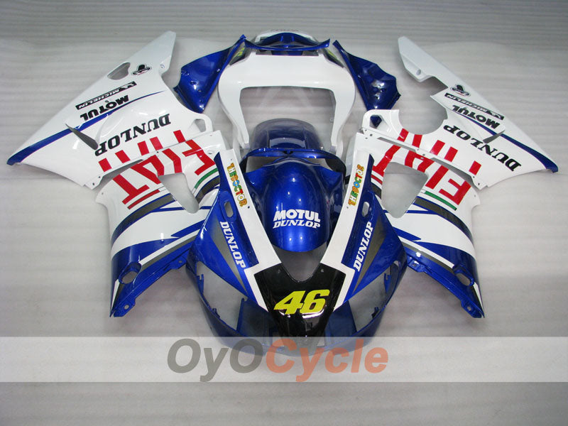 Kit de carenado por inyección para YZF-R1 98-99 - Azul, Blanco - DUNLOP, FIAT, MOTUL #OYO87905781 Imagen secundaria del producto