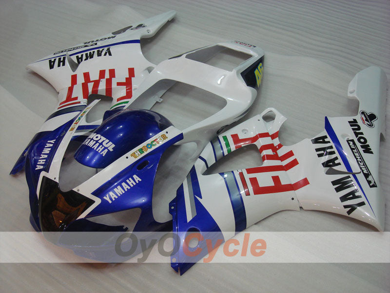 Kit de carenado por inyección para YZF-R1 98-99 - Azul, Blanco - FIAT, MICHELIN, MOTUL #OYO87905782