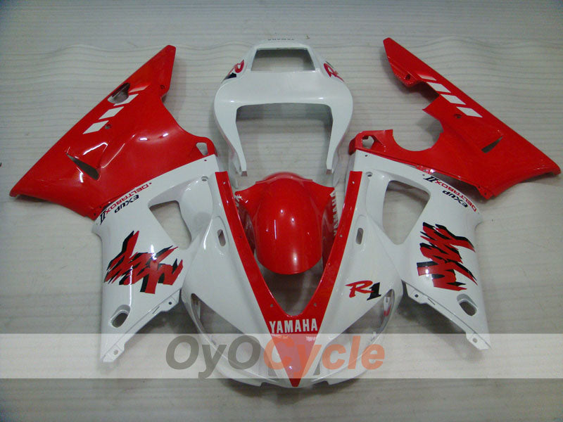Kit de carenado por inyección para YZF-R1 98-99 - Rojo, Blanco - Estilo de fábrica #OYO87905788