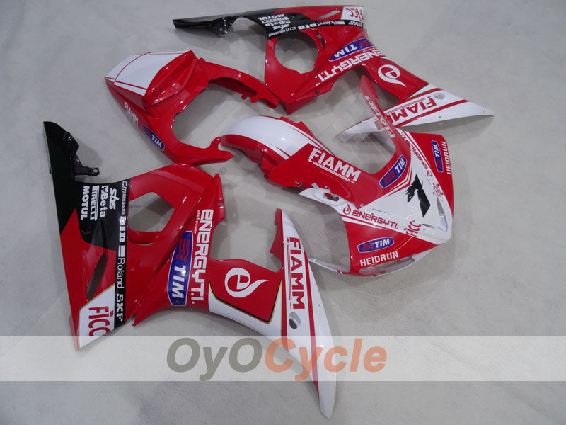 Carenado de inyección para YZF-R6 05 - Rojo, Blanco - FIAMM #OYO87905833