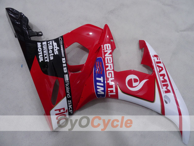 Carenado de inyección para YZF-R6 05 - Rojo, Blanco - FIAMM #OYO87905833