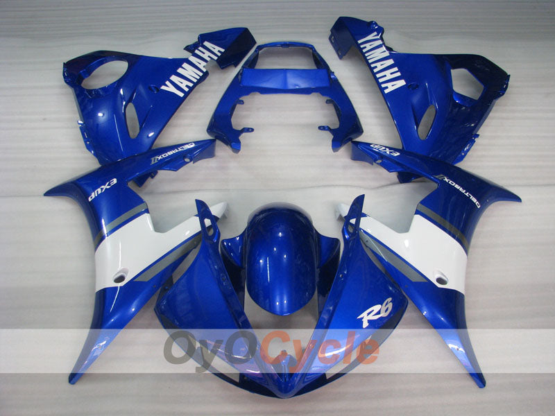 Kit de carenado por inyección para YZF-R6 03-04 - Azul, Blanco - Estilo de fábrica #OYO87905790 Imagen secundaria del producto