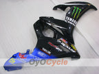 Carenado moldeado por inyección para YZF-R6 05 - Azul, Negro - Monster #OYO87905836