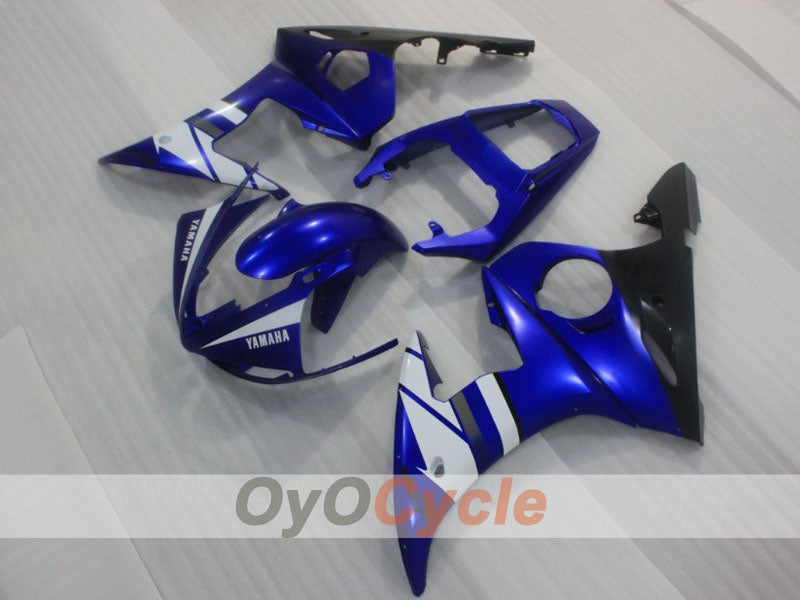 Carenado de inyección para 05 YZF-R6 - Azul, Blanco, Negro - Estilo de Fábrica #OYO87905837