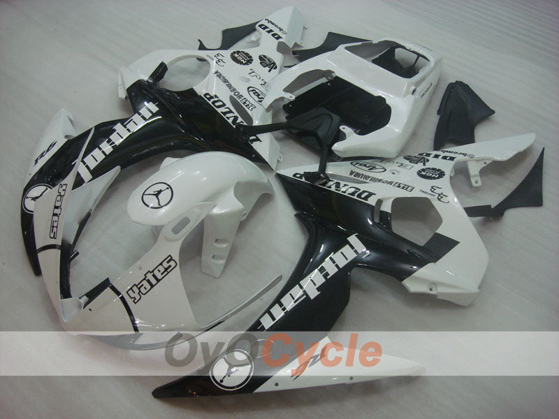 Kit de carenado por inyección para YZF-R6 03-04 - Blanco, Negro - Jordan #OYO87905794 Imagen secundaria del producto
