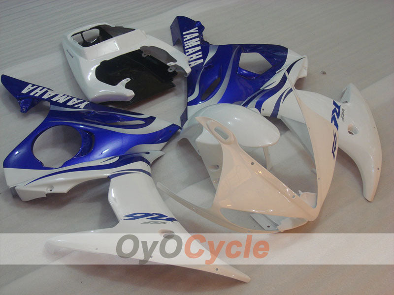 Kit de carenado por inyección para YZF-R6 03-04 - Azul, Blanco - Estilo de fábrica #OYO87905795 Imagen principal del producto