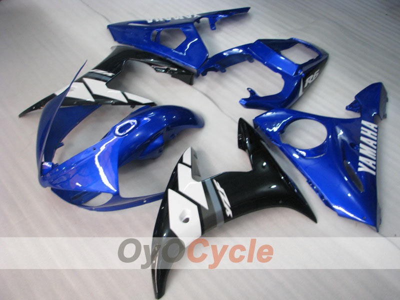 Kit de carenado por inyección para YZF-R6 03-04 - Azul, Blanco - Estilo de fábrica #OYO87905796