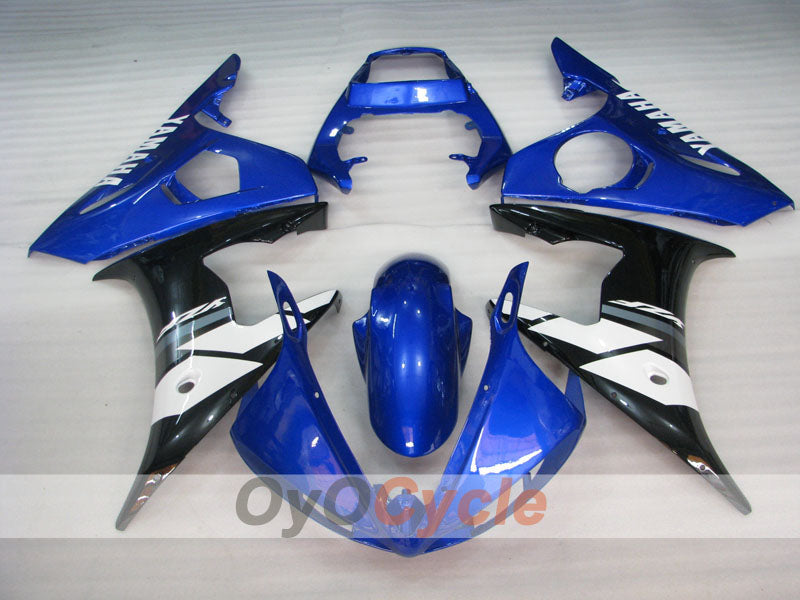 Kit de carenado por inyección para YZF-R6 03-04 - Azul, Blanco - Estilo de fábrica #OYO87905796