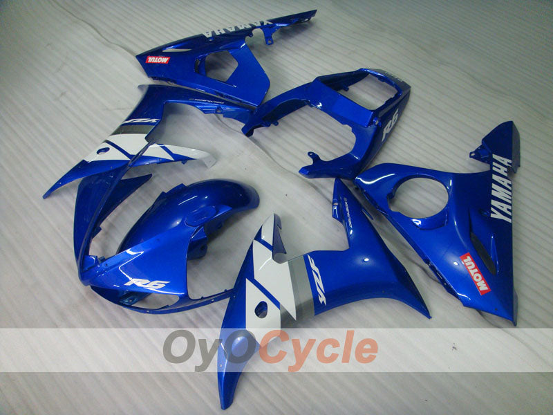 Carenado de inyección para 05 YZF-R6 - Azul - Estilo de fábrica #OYO87905841
